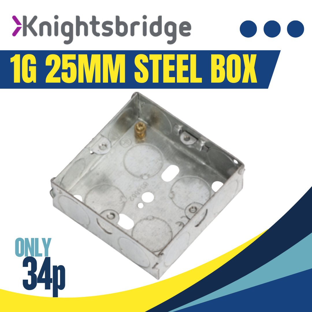 meteorelec's tweet image. 🛠️ BACK BOXES FOR EVERY JOB – FROM JUST 34p!

🔩 Steel, PVC &amp;amp; Side Fixing Options
📏 1 Gang, 2 Gang, 3 Gang – 25mm, 35mm, 40mm, 47mm

📦 Fast UK delivery🚛 
👉 Shop now: bit.ly/4kARELP

#MeteorElectrical #BackBox #Deals #TradeTools  #Electrical #Trade #Tools #Electrician