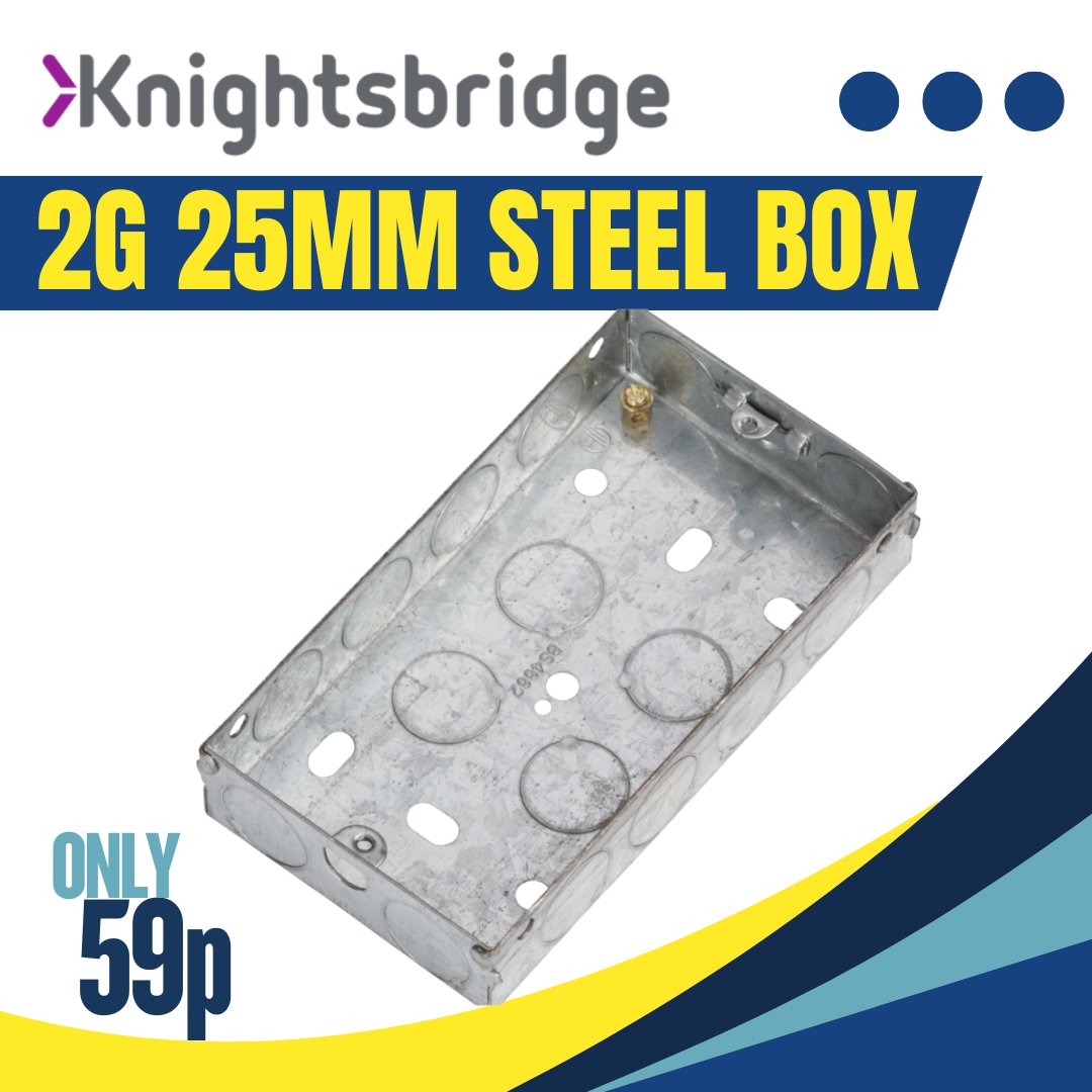 meteorelec's tweet image. 🛠️ BACK BOXES FOR EVERY JOB – FROM JUST 34p!

🔩 Steel, PVC &amp;amp; Side Fixing Options
📏 1 Gang, 2 Gang, 3 Gang – 25mm, 35mm, 40mm, 47mm

📦 Fast UK delivery🚛 
👉 Shop now: bit.ly/4kARELP

#MeteorElectrical #BackBox #Deals #TradeTools  #Electrical #Trade #Tools #Electrician