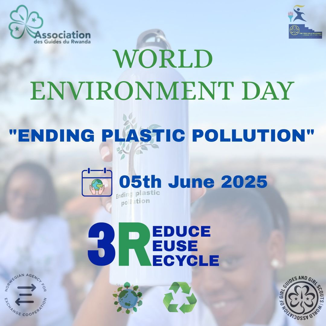 YessGirlsRwanda's tweet photo. Happy World Environment Day 
#GreenTechGenerationCampaign #BeatPlasticPollution #yessgirlsmovement 
@guidesrwanda https://t.co/k8eBk4xEkR