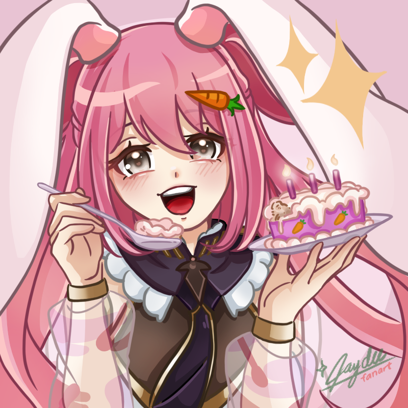 Happiest birthday to the chaotic pink bunny! <a href="/Cooky_Usagida/">Cooky Usagida/兎田クッキー 🐰🧙‍♂ HI! VTuber Expo</a> Hope ya have a wonderful day up ahead for ya <33 cheers for the pink bunnyy!!🎂🎈🎉🩷
#Vtuber