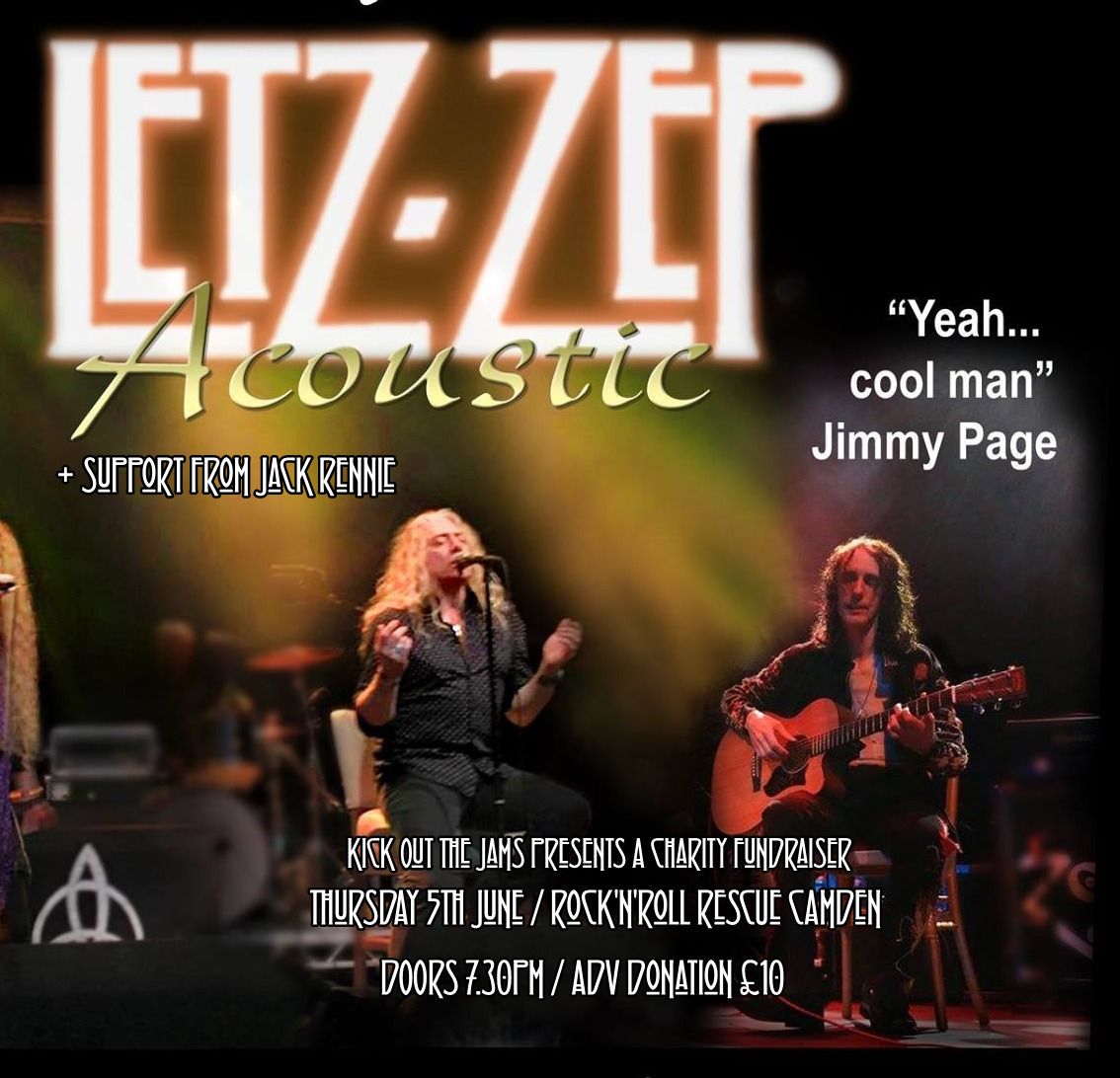 Kick Out The Jams (@kikoutthejams) on Twitter photo Join <a href="/LetzZep/">Letz Zep</a> and <a href="/JackWRennie/">Jack Rennie</a> this evening at <a href="/rock_rescue/">Rock N Roll Rescue</a> from 7.30pm for a chilled acoustic evening in support of the shop's local charities. Donate either in advance (link in bio) or on the door. BYOB Join <a href="/LetzZep/">Letz Zep</a> and <a href="/JackWRennie/">Jack Rennie</a> this evening at <a href="/rock_rescue/">Rock N Roll Rescue</a> from 7.30pm for a chilled acoustic evening in support of the shop's local charities. Donate either in advance (link in bio) or on the door. BYOB