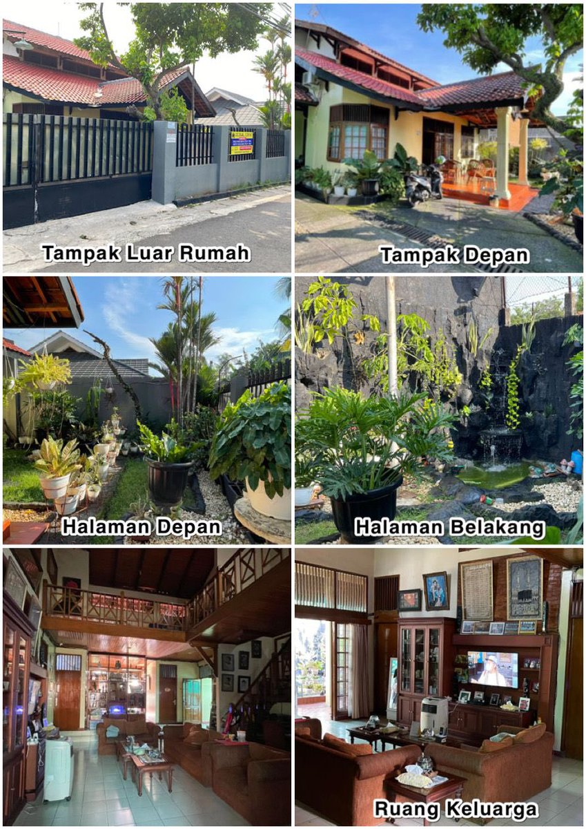 agustineintan's tweet photo. DI JUAL RUMAH SIAP HUNI (SHM)

Lokasi :
Cirendeu - Tangerang Selatan

LT  370 M
LB 250 M
Kamar tidur 3 + 1
Kamar mandi 2 + 1
Carpot bisa 5 mobil
Dapur
Teras Depan
Ruang Tamu
Ruang TV / Keluarga
Ruang jemuran + Cucian
Listrik Langganan 2200
Listrik Token
Tingkat 1 1/2 Lantai https://t.co/R5WxgIez9T