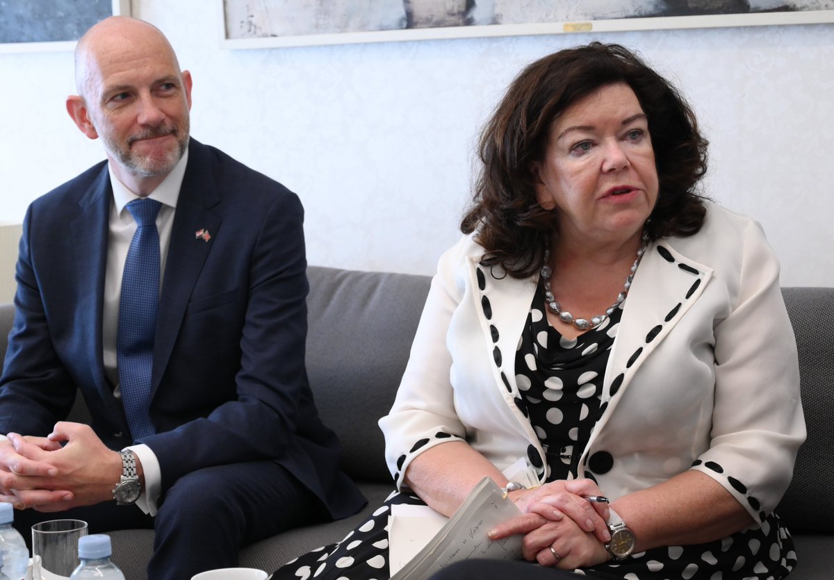Andrej Plenković (@andrejplenkovic) on Twitter photo I was glad to meet with <a href="/KarenPierceUK/">Dame Karen Pierce</a>, UK Special Envoy to the Western Balkans. We discussed the situation in the wider SEE region, where 🇭🇷 and 🇬🇧 share the same strategic goals of stability and promoting merit based Euroatlantic integration. I reiterated the importance of I was glad to meet with <a href="/KarenPierceUK/">Dame Karen Pierce</a>, UK Special Envoy to the Western Balkans. We discussed the situation in the wider SEE region, where 🇭🇷 and 🇬🇧 share the same strategic goals of stability and promoting merit based Euroatlantic integration. I reiterated the importance of