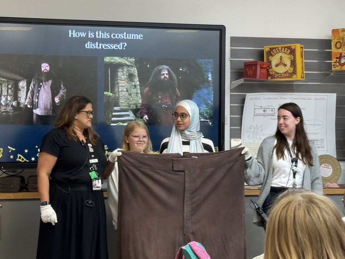 Our workshop is fascinating…. Do you know how many jackets Harry had for a battle scene or how many pieces are needed for Mad Eye’s face? Ask Yr6! <a href="/StPeteratGowts/">Saint Peter at Gowts</a> <a href="/mrsbradleyspag/">Mrs Bradley</a> <a href="/mrsthornespag/">Mrs Thorne</a>