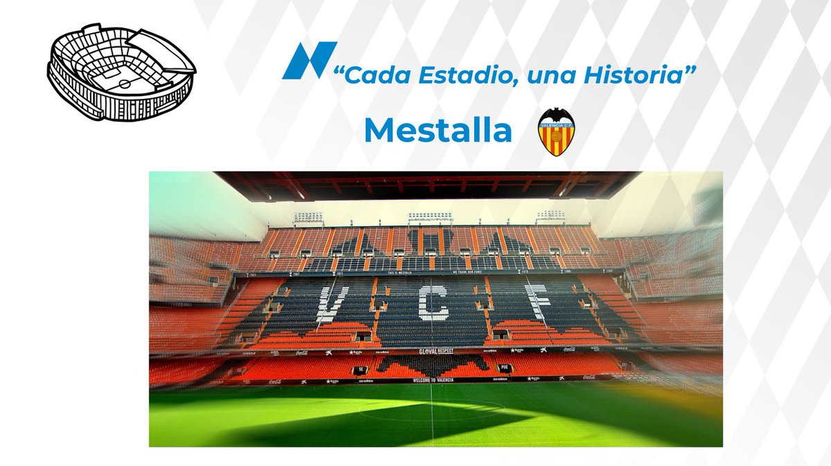 El Estadio de Mestalla, inaugurado en 1923, debe su nombre a una acequia histórica de la huerta valenciana, la "Acequia Mestalla". Fue rebautizado en 1969 como “Luis Casanova”, pero recuperó su nombre original en 1994. El estadio fue Sede del Mundial '82 y de los JJOO '92.