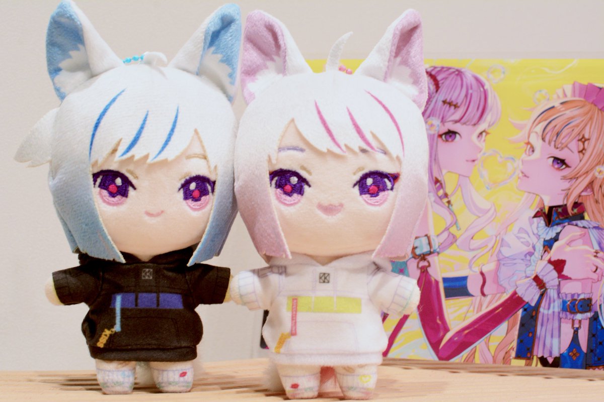 HIMEHINA ヒメキツネ キスキツネ ぬいぐるみ ミニぬい マスコット 2点 🫧アルバムグッズ実物紹介🫧／ 4thアルバム『Bubblin』特典のミニぬい