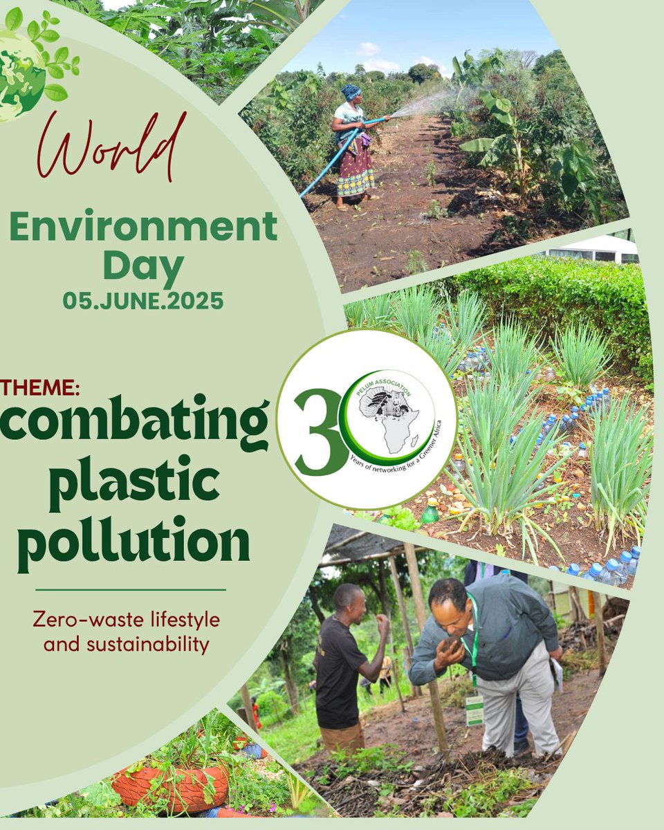 This #WorldEnvironmentDay, PELUM Association stands to #BeatPlasticPollution 🌍

Through agroecology, we promote plastic-free farming, eco-packaging &amp; sustainable markets.
Grow food, not waste. 🌿💚
#Agroecology #SustainableFarming #PELUM <a href="/30/">30</a>#Youth4Agroecology