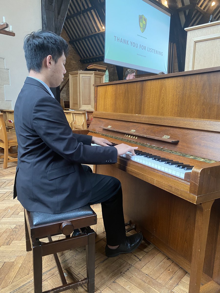 Brilliant to start half term with super music from the Choir &amp; Rason. Special well done to our Yr 9 &amp; 10 chorister for confidence to hold parts without the support of the Year 11s &amp; 13s, and the Year 12s for leading. Hymn-singing has been strong too, lots of new hymns learned!