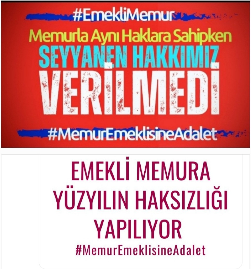 Gülsüm Gülmez (@gulmez_gul31294) on Twitter photo #ArefeGünü de SEYYANEN ZAM HAKKINA EL KOYARAK
bayram hazırlığı yapamayacak duruma düşürdüğünüz #EmekliMemur
X de hakkının
#MemurEmeklisineAdalet mücadelesi veriyor
Bayram neşemizi elimizden alanlar
<a href="/MhpTbmmGrubu/">MHP TBMM Grubu #MHP</a>
<a href="/MHP_Bilgi/">MHP</a>
<a href="/erkanakcay45/">Erkan Akçay</a>
<a href="/TBMMresmi/">TBMM</a>
Bayramınız mübarek olmasın❗ #ArefeGünü de SEYYANEN ZAM HAKKINA EL KOYARAK
bayram hazırlığı yapamayacak duruma düşürdüğünüz #EmekliMemur
X de hakkının
#MemurEmeklisineAdalet mücadelesi veriyor
Bayram neşemizi elimizden alanlar
<a href="/MhpTbmmGrubu/">MHP TBMM Grubu #MHP</a>
<a href="/MHP_Bilgi/">MHP</a>
<a href="/erkanakcay45/">Erkan Akçay</a>
<a href="/TBMMresmi/">TBMM</a>
Bayramınız mübarek olmasın❗