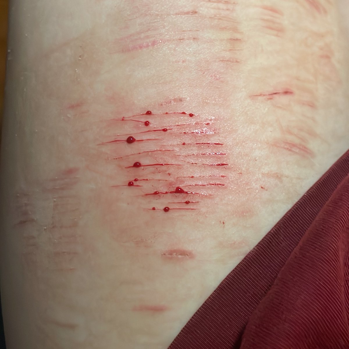 …i swear i put a lot of pressure… is it time for a new blade…
