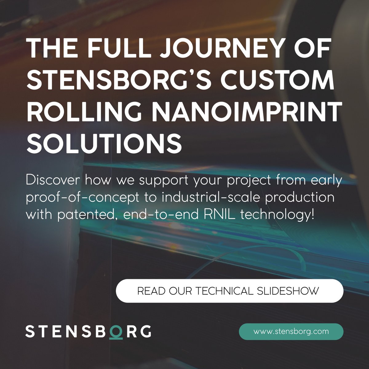 💡 Venture into the journey of #CustomBuilt solutions with Stensborg.

Read our technical slideshow and boost your #NIL project with speed, efficiency, and customisation.
bit.ly/3ZhNH6M

#NanoImprintLithography #RollToRoll