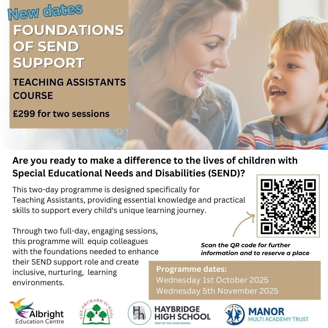 Specifically designed for Teaching Assistants this course provides essential knowledge and practical skills to support every child. Follow the link for more information:
eu1.hubs.ly/H0kLZzk0

#teachingassistant #teachers #haybridgetsh