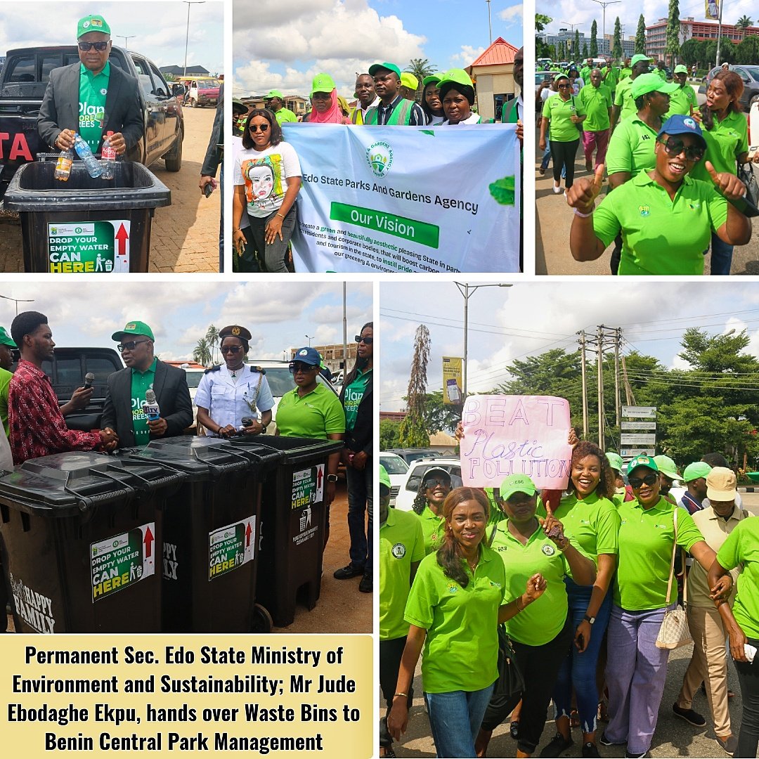 EdoStateFEWMA's tweet photo. Beat Plastic Pollution: EdoFEWMA Marks World Environment Day with a Call to Action

By Winifred Inarumen 

https://t.co/hjViANIky1

In celebration of World Environment Day, the Edo State Flood, Erosion and Watershed Management Agency (EdoFEWMA) joins the...

Click the link above. https://t.co/wtlZbGcYs2