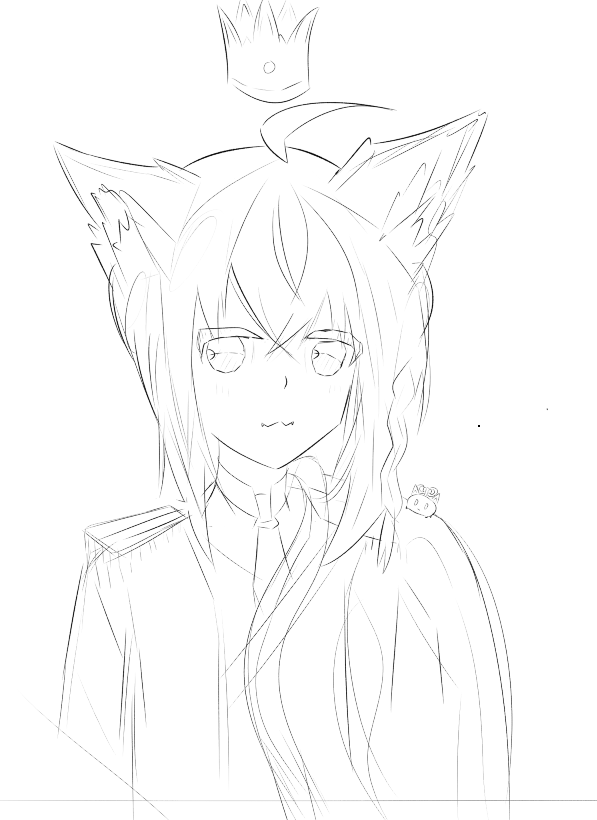 Carrotoo_'s tweet photo. Fubuki WIP https://t.co/jw0JtYVK13