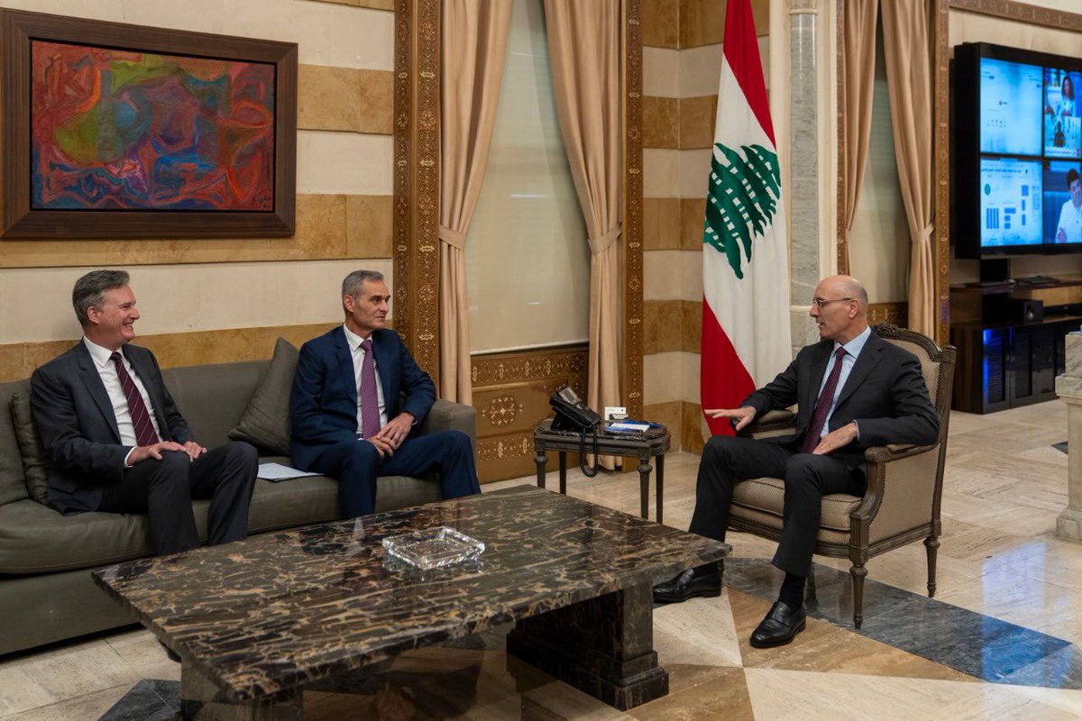 Aroldo Lázaro (@aroldo_lazaro) on Twitter photo Pleased to meet with Speaker Nabih Berri and Interior Minister Ahmed Al-Hajjar in Beirut today. We discussed the situation in south Lebanon, UNIFIL's coordination with <a href="/LebarmyOfficial/">الجيش اللبناني</a>, and peacekeepers' patrolling activities - both independent and alongside Lebanese soldiers. Pleased to meet with Speaker Nabih Berri and Interior Minister Ahmed Al-Hajjar in Beirut today. We discussed the situation in south Lebanon, UNIFIL's coordination with <a href="/LebarmyOfficial/">الجيش اللبناني</a>, and peacekeepers' patrolling activities - both independent and alongside Lebanese soldiers.