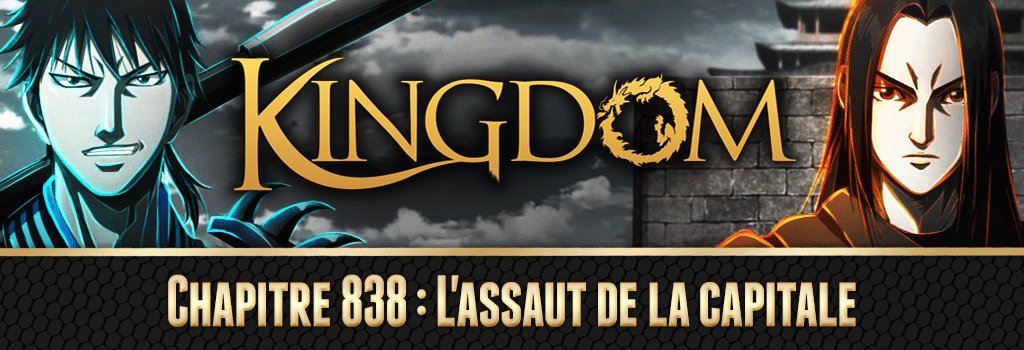 FrenchMangaTeam's tweet photo. Le chapitre 838 de Kingdom est sorti sur le site !
Bonne lecture ! ⚔️ https://t.co/DCb4O5TWkC