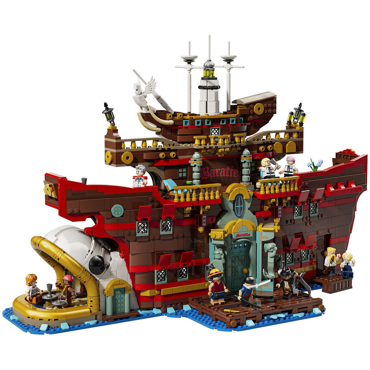 OFFICIEL : LEGO X ONE PIECE NETFLIX !  
- Le Baratie : 3402 Pièces (299,99€)