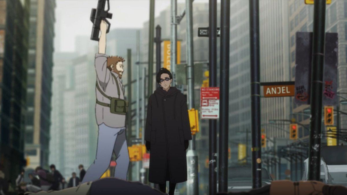 ginkosankakuii's tweet image. #LAZARUS 9話 大傑作😆 驚異的な映像、序盤の長回し殺戮ショー背景でHQ紹介とはね。総作監 #平松禎史 で眼福、音楽の合わせ技も完璧。実力派声優陣が揃いだけど病み上がりクリス #内田真礼 が特に印象に残る🥰 #佐藤大 脚本は一直線なお話嫌いな自分にはピッタリ。良い感じに終わってくれると嬉しい😉