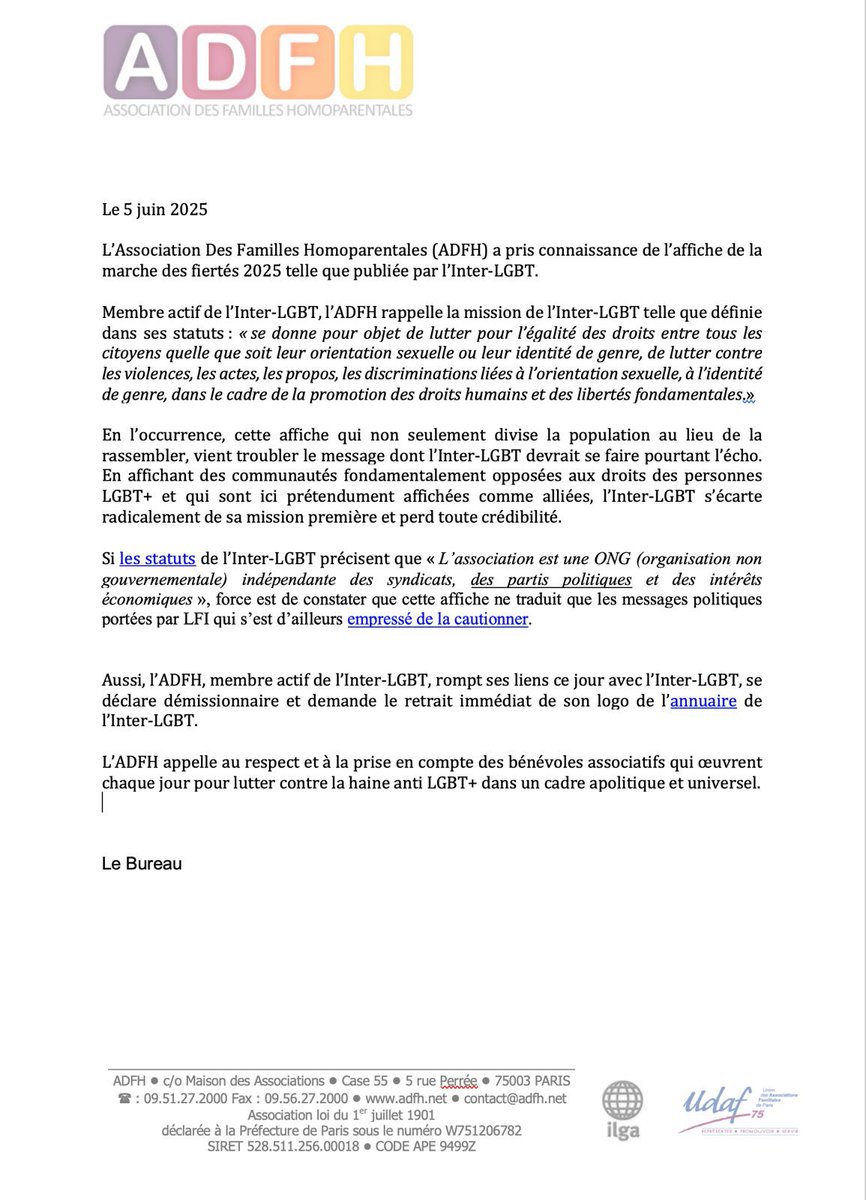 ADFH (@adfh_asso) on Twitter photo Suite à la publication par <a href="/InterLGBT/">Inter-LGBT</a> de l’affiche de la Marche des Fiertés, nous publions ce communiqué. #Pride2025 #InterLGBT Suite à la publication par <a href="/InterLGBT/">Inter-LGBT</a> de l’affiche de la Marche des Fiertés, nous publions ce communiqué. #Pride2025 #InterLGBT