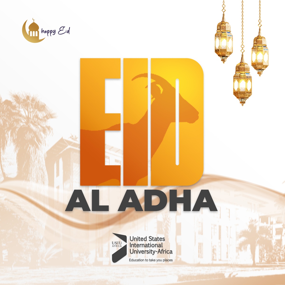 'Happy Idd-ul-Adha' to all our Muslim brothers and sisters.
_______
We also wish to notify our stakeholders that the University will remain closed on Friday, June 6, 2025, and normal operations will resume on Monday, June 9, 2025.

#EidAlAdha #EidAlAdha2025 #EidMubarak