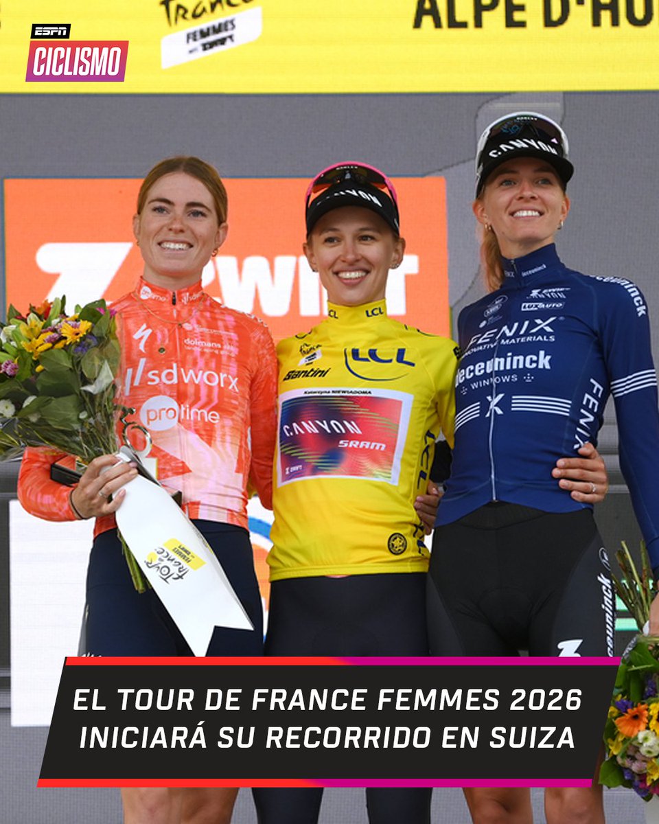 Abriendo caminos: el #TDFF del próximo año comenzará en Suiza.  🔜🇨🇭