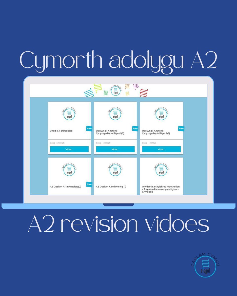 Getting ready for next week’s A2 science and maths exams? 

Take a look at these videos for some last-minute tips 🔗  carlam.cymru

A2 Biology Unit 4 

A2 Chemistry Unit 3 

A2 Physics Unit 4 

A2 Mathematics Unit 4