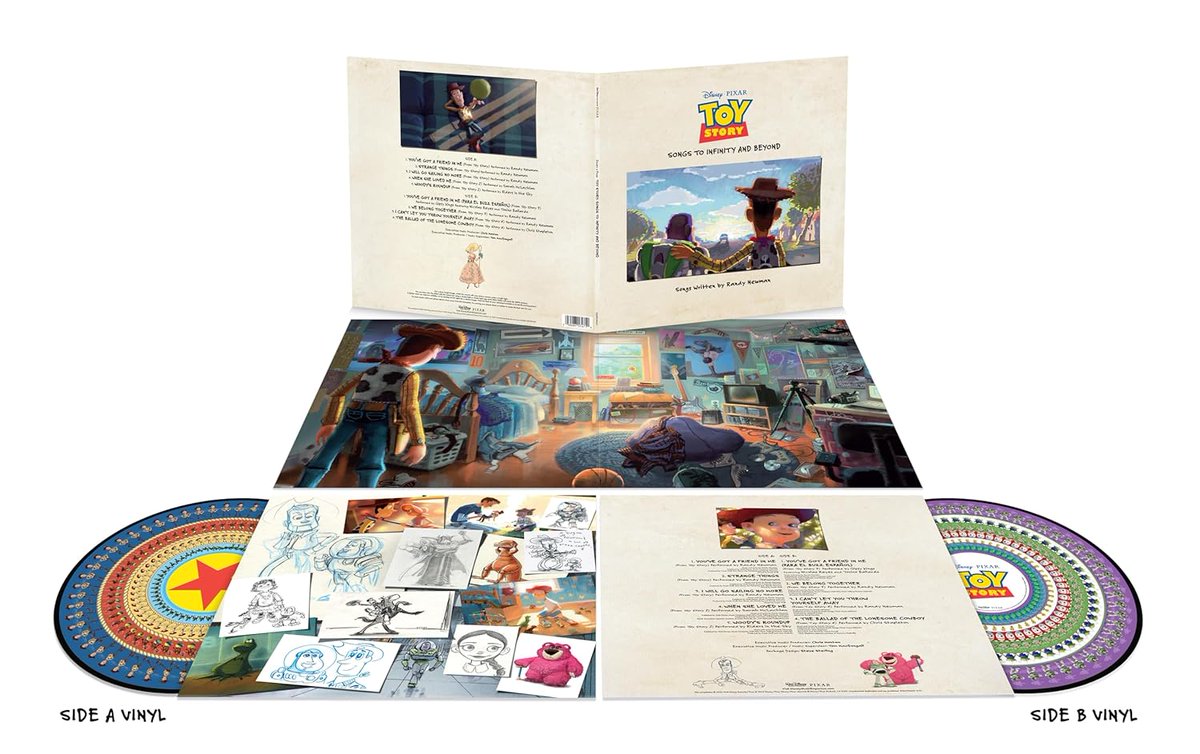 Randy Newman - Toy Story: Songs To Infinity &amp; Beyond Soundtrack (30th Anniversary Zoetrope Double Vinyl)

$48.99 - amzn.to/4dKaSMQ

This is the first US link I've found, appears to be imported from the UK... June 27 preorder