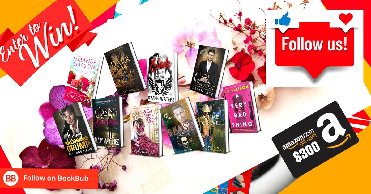 book_throne's tweet photo. 📚📣🎁Enter for a chance to Win! 🍂
🎀We're giving away a $300 AMAZON GIFT CARD to one lucky reader. For your chance to win, follow our authors on Bookbub.
https://t.co/1PesJKSoeV

#bookthrone #giveaway #giveawaycontest #sweepstakes #entertowin #supersale #kindle #kindlebooks https://t.co/ne3qTywEIv