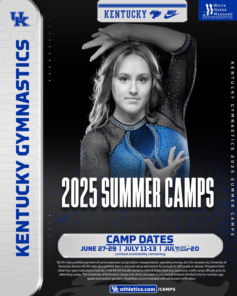 CAMP SPOTS ARE FILLING FAST!!!! 🤸‍♀️⛺️

One date has sold out and limited spots are still open in the June 27-29 and July 11-13 windows! Secure your spot TODAY by visiting the link below!

🔗: bit.ly/3FLWiI7

#WeAreUK | #Team52