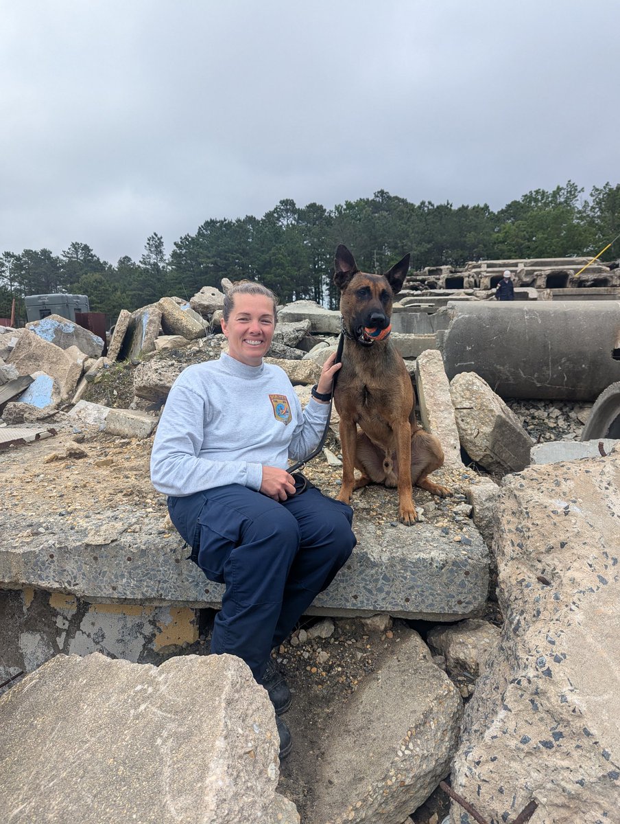 VATF1's tweet image. Congrats to team members who successfully completed their K9 Certification Examination:
Jennifer Haskin & K9 Stella – Live Find recert
Kristi Bartlett & K9 Zill – Live Find new team
Trisha Danula & K9 Otso – HR detection new team
Thank you for your hard work!
@ffxfirerescue
