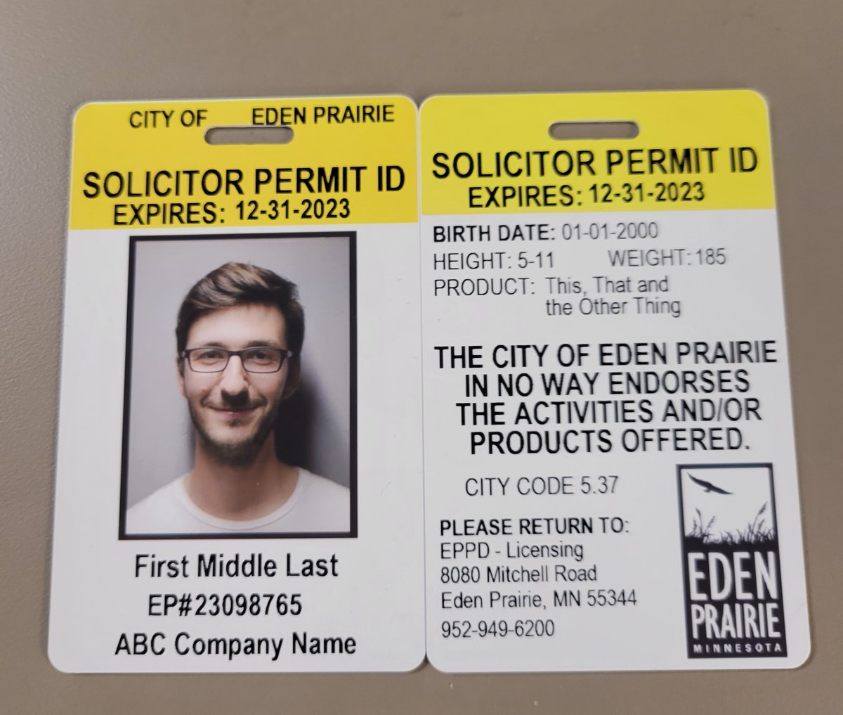 EdenPrairiePD's tweet image. Summer is a busy time for door-to-door solicitors and peddlers in Eden Prairie and other communities.
Solicitors and peddlers who wish to work in Eden Prairie are required to obtain an annual permit from the Police Department prior to operating.
edenprairie.org/Home/Component…