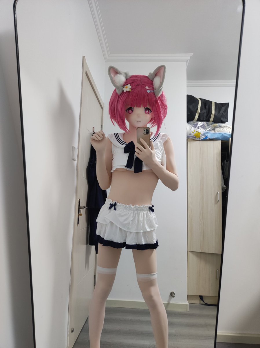 新皮不试试泳衣就太可惜啦☆
P.S.衣服动作都是抄群友作业的，她们真是太伟大了）
#kigurumi #着ぐるみ