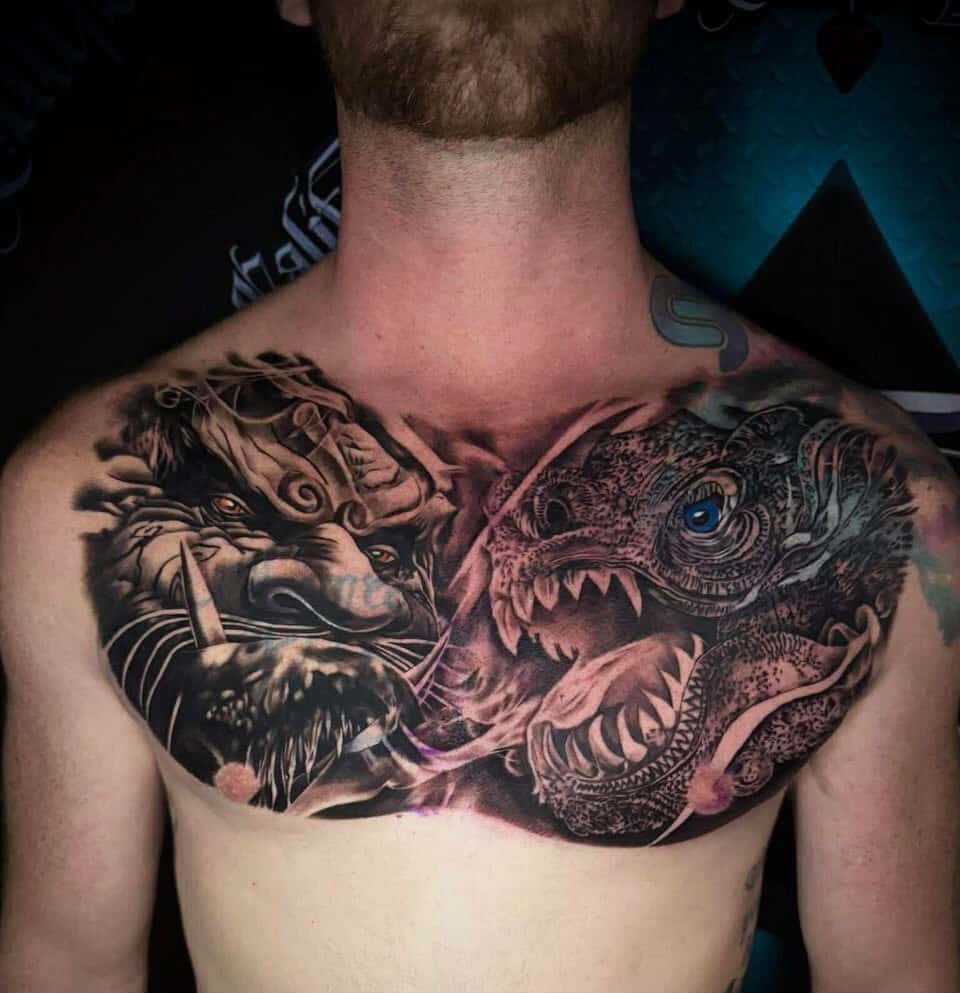 Epic Water Dragon Tattoo for Kai Sabatini from California Ink in Phuket Thailand 🐉 

#androidjones