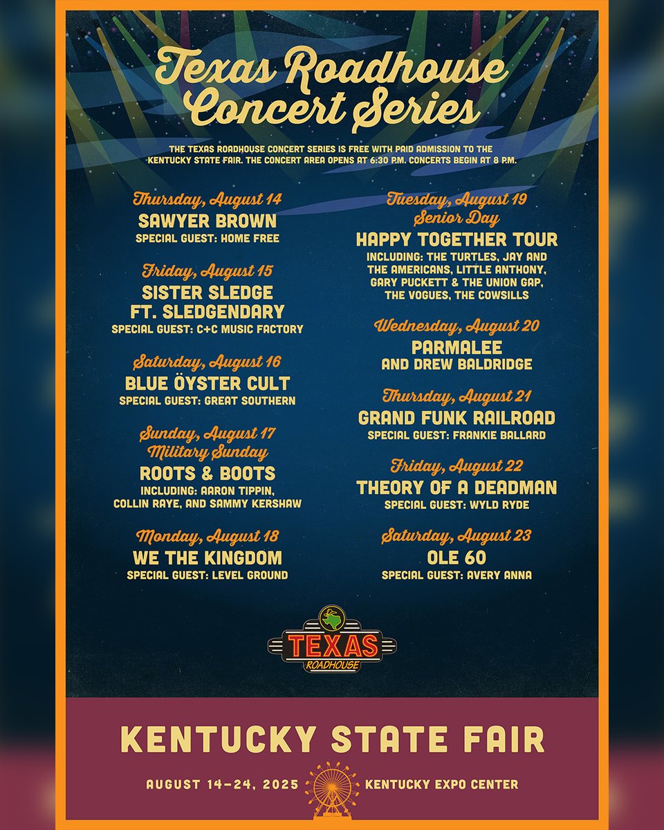 kystatefair's tweet image. 🎟️ Tickets are ON SALE! Just a reminder that your fair ticket is good for any single day! Or heck, why not buy 11 tickets and come every day?! go.kyvenues.com/45JkWUr