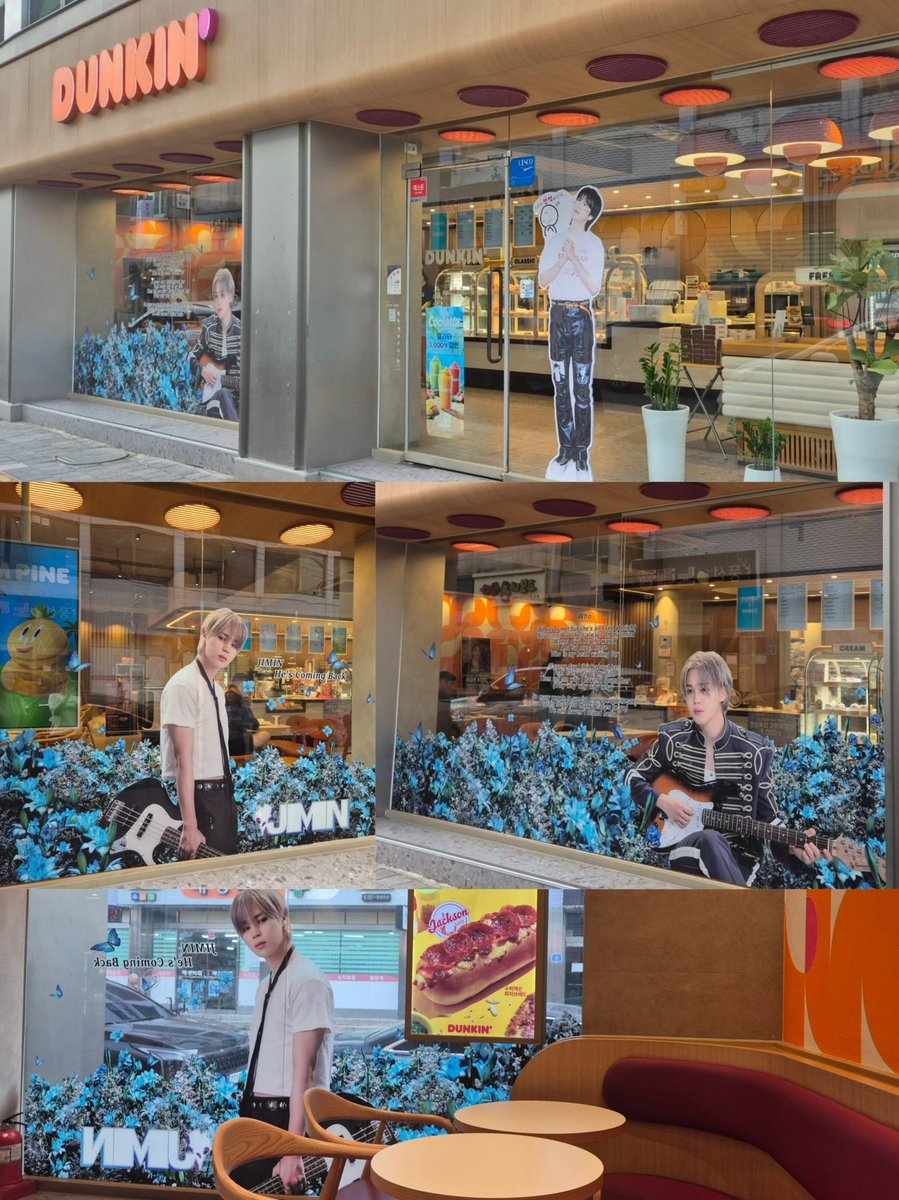 OMGG 😭🤩

The Dunkin’ event prepared by <a href="/JiminOnApple_Ko/">지민 애플뮤직팀</a> and <a href="/PJM_Hungary/">PJM Hungary</a> is officially ready to welcome you from 6 to 11 June 🎉 🍩 

It’s so beautiful seeing all these amazing projects popping up to celebrate Jimin’s return 🥹✨

I hope Jimin can stop by and grab a coffee  ☕️