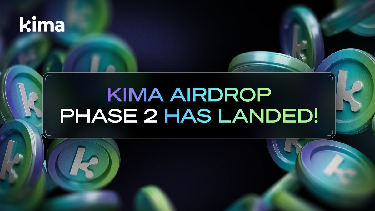 🎉 KIMA Airdrop Phase 2 Has Landed!

We’re back with another round of rewards Airdrop Season 2 is now live! 🚀

This time, we’ve partnered with ChainGPT, KOR Protocol, Arena VS, and Dmail and more partners to bring you even more $KIMA for completing fun tasks and on-chain