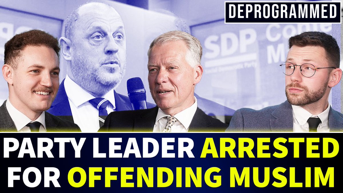 The New Culture Forum (@newcultureforum) on Twitter photo Two-Tier Britain has capitulated to Islamic censorship & introduced Islamic blasphemy laws
<a href="/WilliamClouston/">William Clouston SDP</a>, Leader of the <a href="/SDPhq/">Social Democratic Party</a> explains how the SDPs Scottish party leader was ARRESTED for allegedly causing offence to a Muslim woman
WATCH: youtube.com/watch?v=JQsqB1…
All on Two-Tier Britain has capitulated to Islamic censorship & introduced Islamic blasphemy laws
<a href="/WilliamClouston/">William Clouston SDP</a>, Leader of the <a href="/SDPhq/">Social Democratic Party</a> explains how the SDPs Scottish party leader was ARRESTED for allegedly causing offence to a Muslim woman
WATCH: youtube.com/watch?v=JQsqB1…
All on