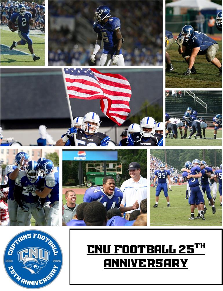 Excited for the 25th season of CNU Football this year! We will be counting down the top 25 plays in CNU history over the course of the summer!