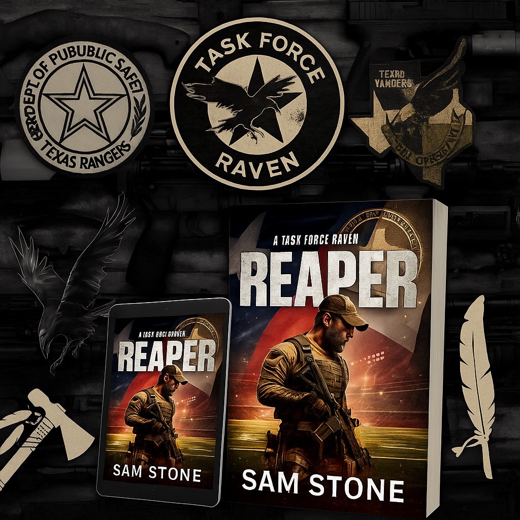 crash4895's tweet photo. 🔥 A cartel-backed terror plot.
⚔️ A rogue Texas Ranger team.
💣 One mission to stop the next 9/11.
REAPER – A Task Force Raven Thriller is here.
For fans of Jack Carr, Brad Thor & true American grit.
📘 https://t.co/kHFzE6I0C0
#REAPERBook #MilitaryThriller #TaskForceRaven https://t.co/si1v70Awow