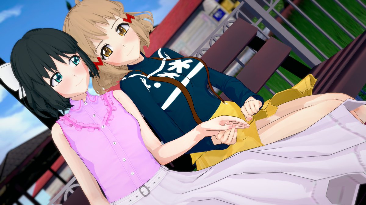 WarbladeK's tweet image. A nice date at the park :)
#SYMPHOGEAR #シンフォギア #symphogearxd #コイカツ #koikatsu #KoikatsuParty
