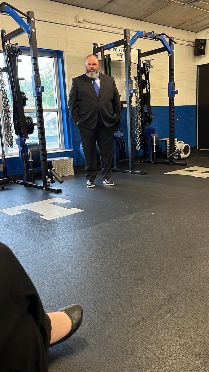I’m out at Bishop D’Arcy Stadium where Adam Sherman is set to be introduced as the second coach in <a href="/USFFW/">University of Saint Francis | Indiana</a> football history. <a href="/usf_fb/">USF Football</a>