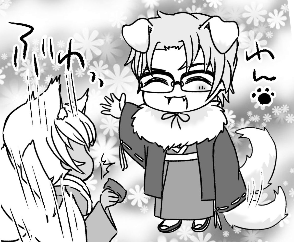 N_paseri's tweet photo. 取り急ぎおきや🐕と🦊れいくん https://t.co/HNajcD8q8k