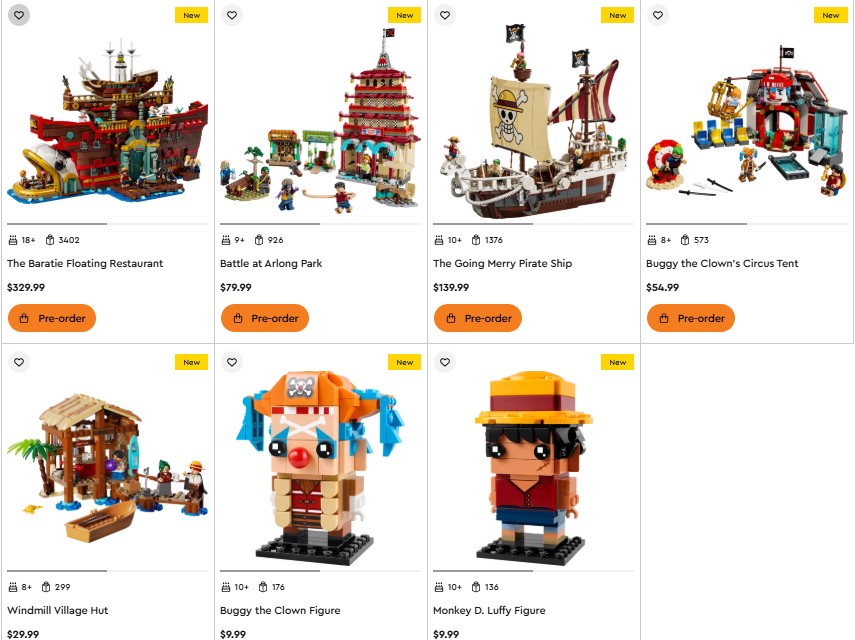 semmedianinja's tweet image. One Piece LEGO Sets are available for Pre-Order on Amazon (ad) #onepiece #lego #buildingsets

The Going Merry Pirate Ship amzn.to/4dStdrh
Battle at Arlong Park amzn.to/3SCHVZD
Buggy The Clown’s Circus Tent amzn.to/45FJHki
Lego Store bit.ly/43KMINJ