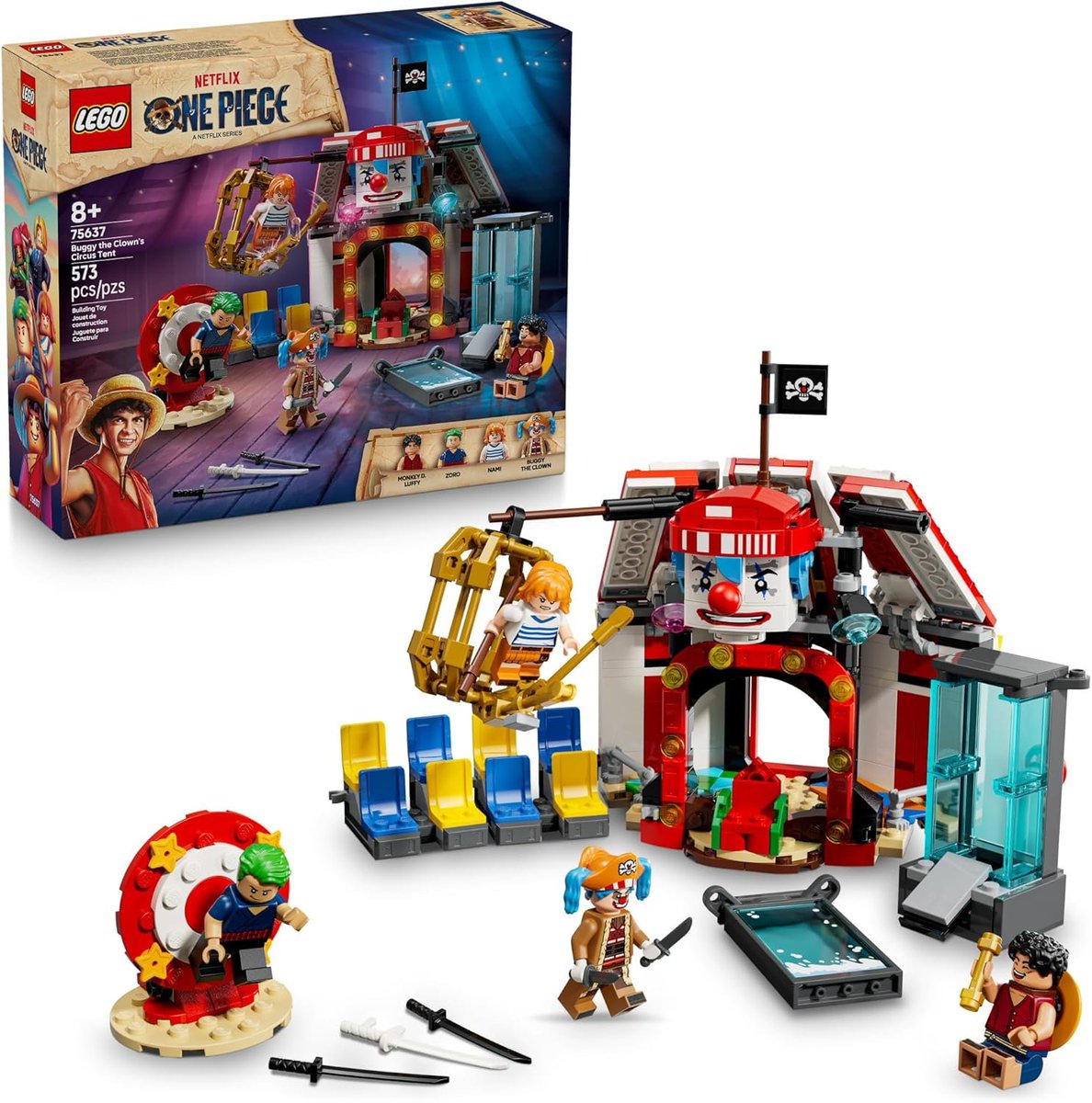 semmedianinja's tweet image. One Piece LEGO Sets are available for Pre-Order on Amazon (ad) #onepiece #lego #buildingsets

The Going Merry Pirate Ship amzn.to/4dStdrh
Battle at Arlong Park amzn.to/3SCHVZD
Buggy The Clown’s Circus Tent amzn.to/45FJHki
Lego Store bit.ly/43KMINJ