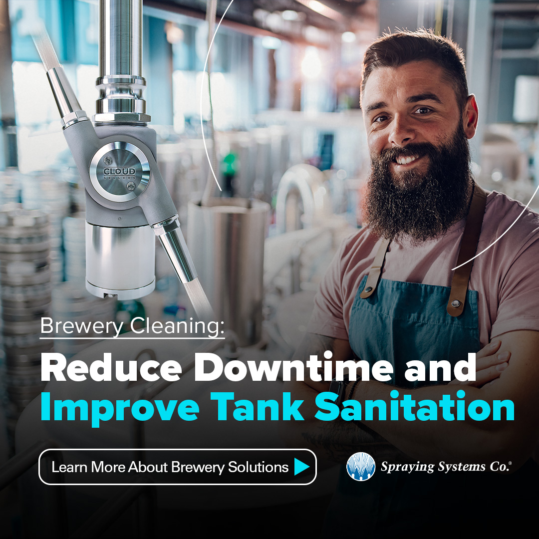 spraynews's tweet image. Say goodbye to stuck spray balls and hello to cleaner tanks in less time. Our fluid-driven tank cleaners deliver powerful, 360° coverage—cutting water use, labor, and downtime.

🍺 Learn more: ow.ly/Qy4A50W4mzI

#BreweryCleaning #SpraySolutions #BrewingEfficiency