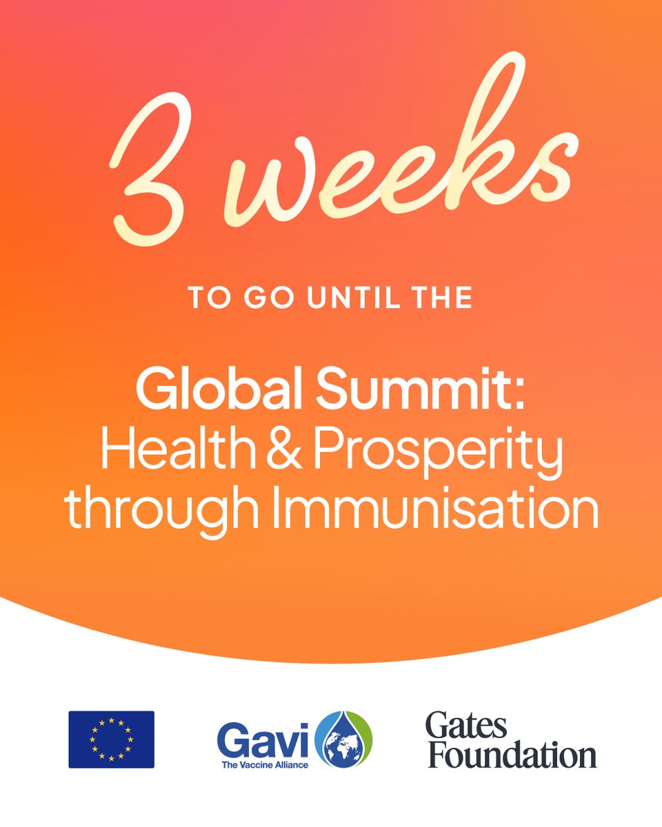 gavi's tweet image. In 3 weeks, world leaders will unite to scale up vaccine access and strengthen global readiness. 

The next health crisis could start anywhere. What we do now determines how prepared we’ll be. 

The world is watching. 

#ForOurFuture #VaccinesWork
