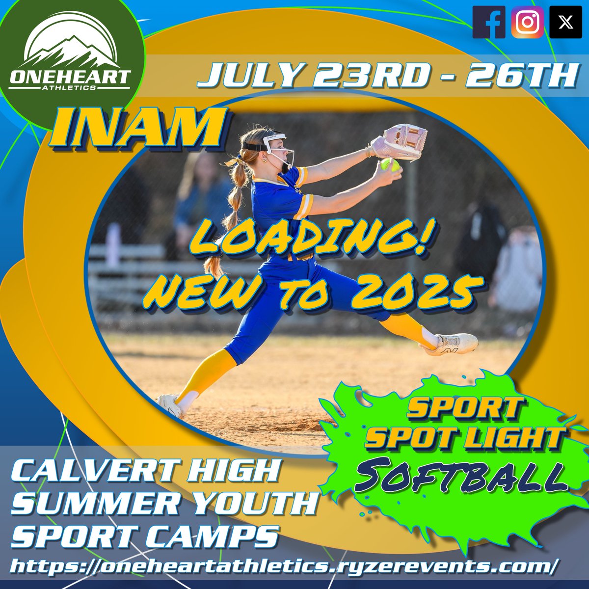 Registration is open for this unique camp experience that features 8 different sports located in the middle of Calvert County. Please use this link to register. oneheartathletics.ryzerevents.com