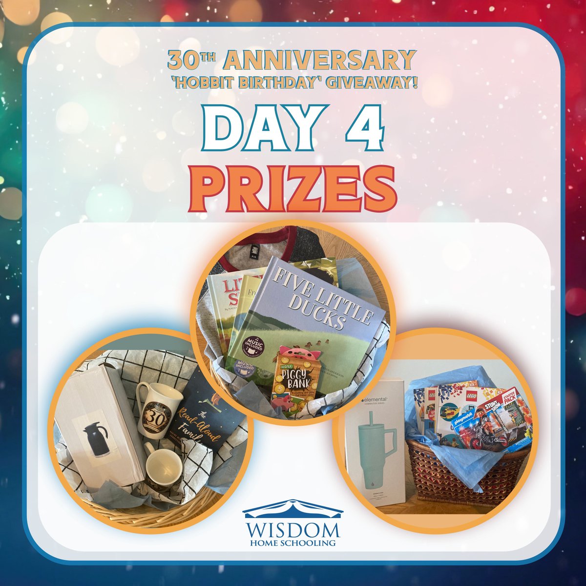 WISDOMhs's tweet photo. WISDOM's 30th Anniversary 
"Hobbit Birthday" Giveaway 

Day 4 - What workshop do Mike &amp; Michele Barter teach that so MANY WISDOM families love to attend?

Enter here >>>
https://t.co/uomt0tREtT https://t.co/KrGEt2wgf4