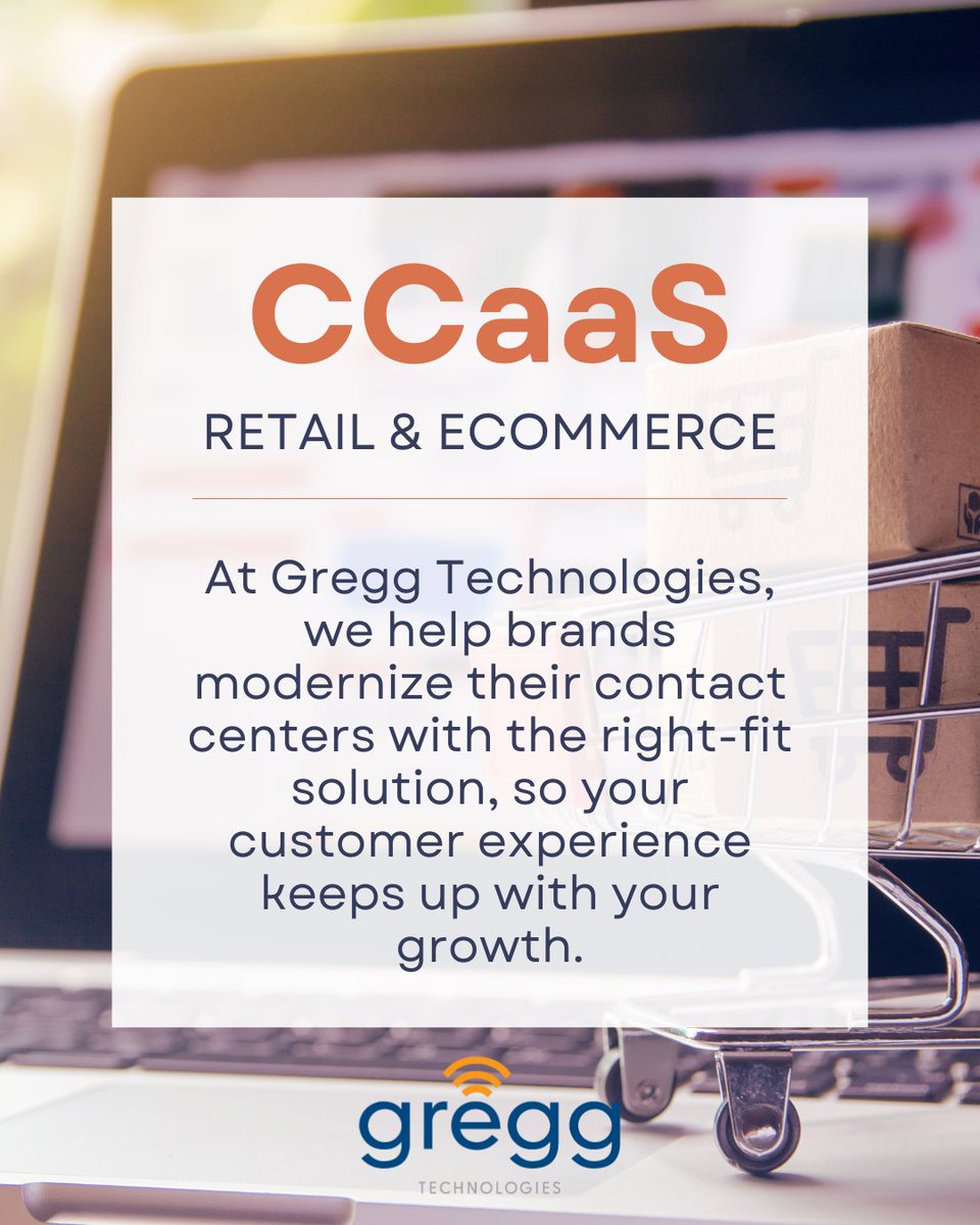GreggTech's tweet image. Shoppers won’t wait. If your contact center can’t keep up, your customers won’t either.

We help retail brands upgrade CX with the right-fit CCaaS solution.

Visit our website to get started. 

#Retail #eCommerce #CustomerExperience #CCaaS