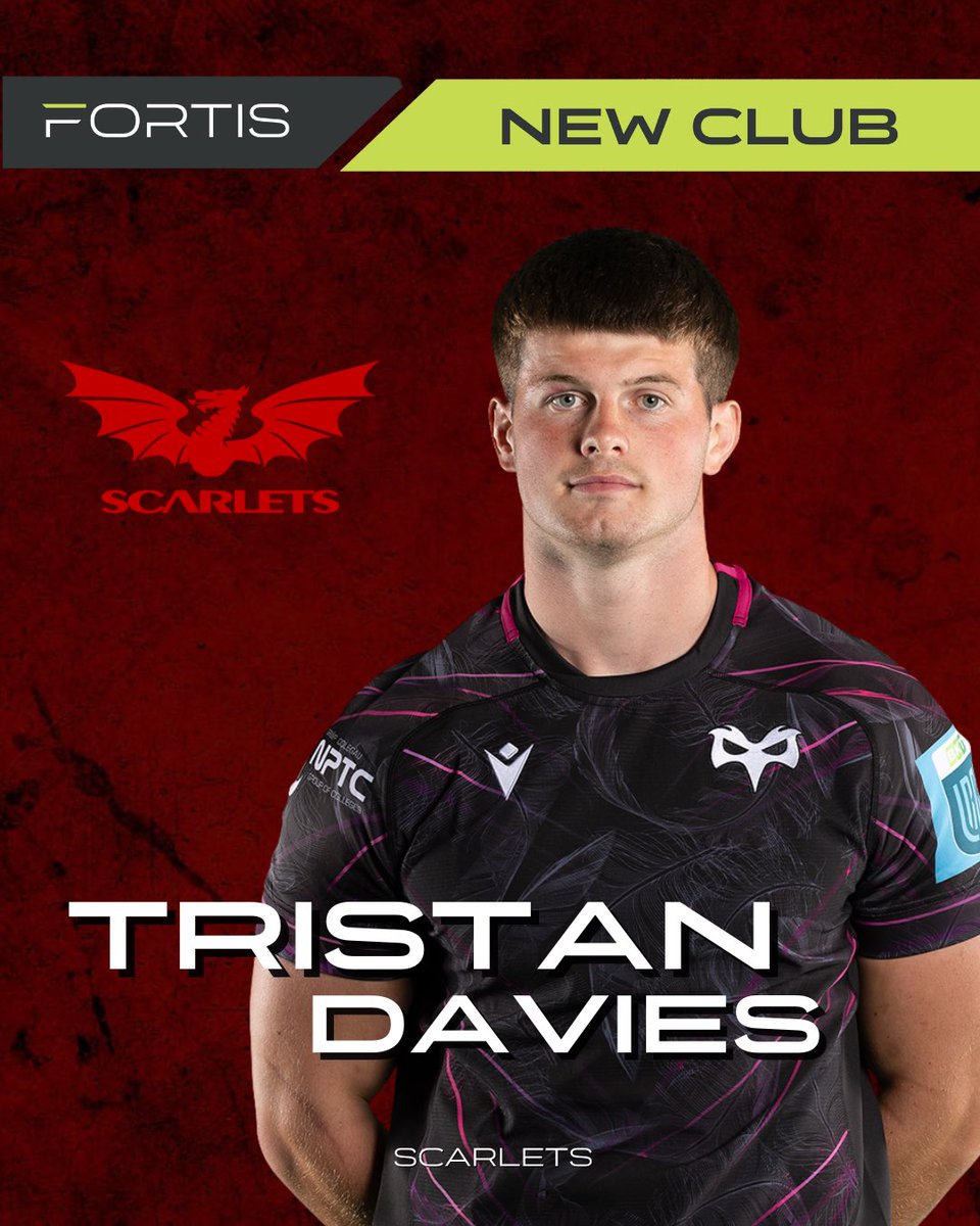FORTISSPORTSG's tweet photo. Congratulations to Fortis Rugby client, Tristan Davies, on signing with @scarlets_rugby for the 2025/26 seasonπ₯
Good luck Tristan!
#TeamFortis #WeGoBeyond https://t.co/4a186oEqLo